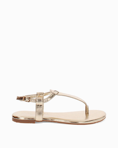 WOMEN SHOES FLAT LAMINATED OROG, GOLD