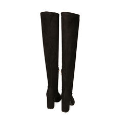 Stivali a coscia neri in microfibra, tacco 8,5 cm, Primadonna, 222723303MFNERO036, 003 preview