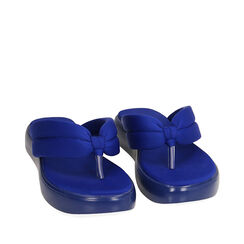 Ciabatte infradito blu in nylon, Scarpe, 194986753LYBLUE036, 002a