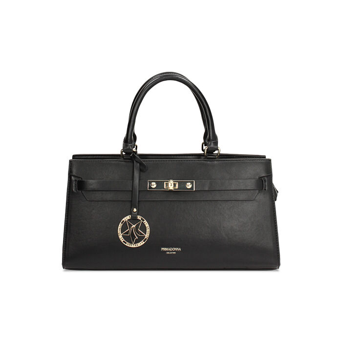 Sac &agrave; main noir avec bandouli&egrave;re amovible, Primadonna, 275700363EPNEROUNI