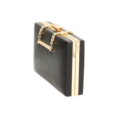 Clutch nera con design elegante, Primadonna, 261101951EPNEROUNI, 005 preview