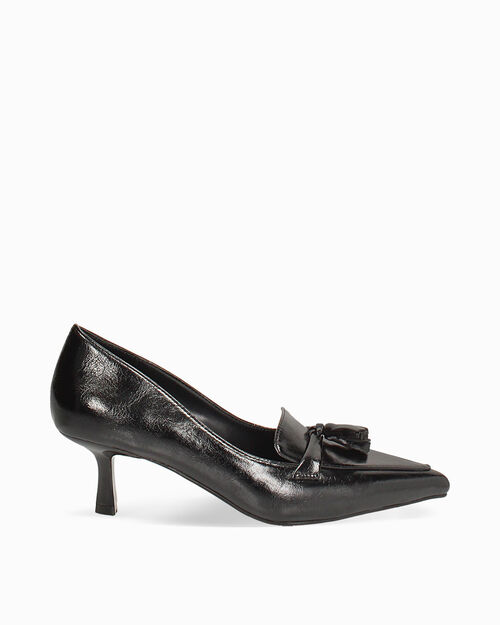 D&eacute;collet&eacute; noirs avec talon de 5,5 cm, BLACK
