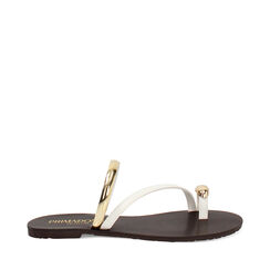 Sandali bassi donna bianchi, Primadonna, 254995616EPBIAN035, 001a