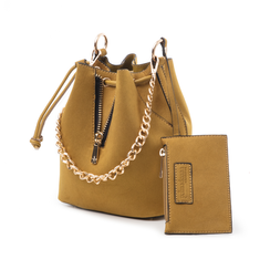 Secchiello giallo in microfibra, Borse, 142327401MFGIALUNI, 004 preview