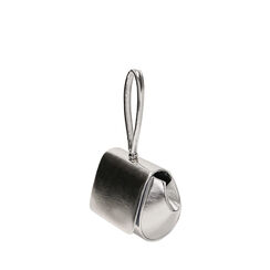 Mini bag argento laminato, Primadonna, 215102428LMARGEUNI, 002a