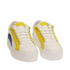 Sneakers bianco/giallo, SPECIAL SALES, 19F916057EPBIGI035, 002a