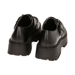 Monk shoes nere, suola 5 cm, Primadonna, 227528951ABNERO038, 003 preview