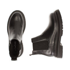 Chelsea boots neri, tacco 5 cm , Special Price, 180611251EPNERO035, 003 preview