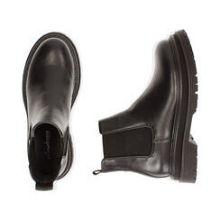 Chelsea boots neri, tacco 5 cm , Primadonna, 180611251EPNERO040, 003 preview