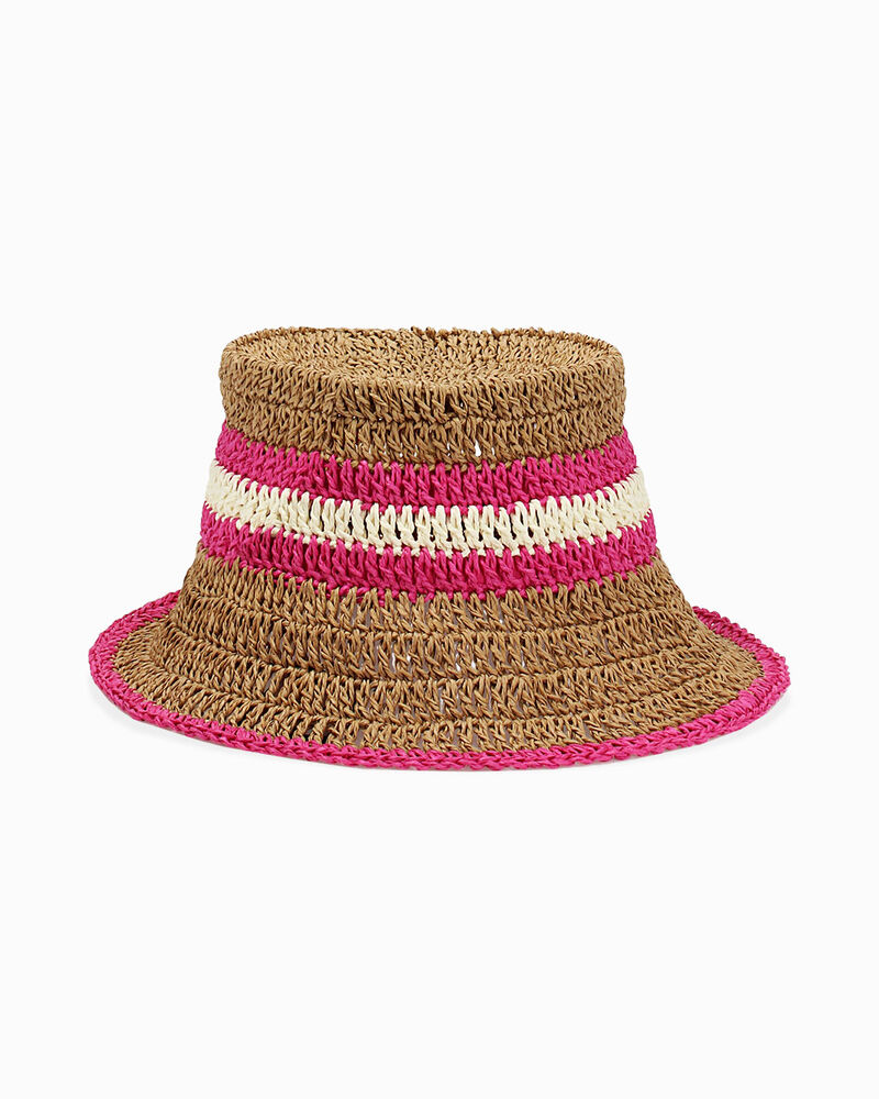 Cappello donna fucsia in raffia image number null