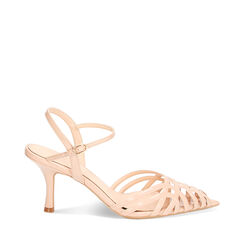 Décolleté slingback nude, tacco 5 cm, Primadonna, 232106701VENUDE035, 001a