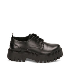 WOMEN SHOES OXFORD SYNTHETIC-ABRADED NER, Primadonna, 227528983ABNERO037, 001a