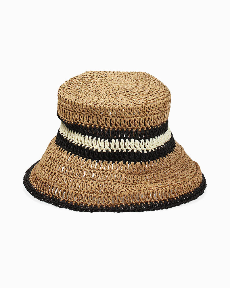 Cappello donna nero in raffia image number null