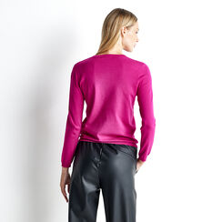 Maglia girocollo fucsia, Primadonna, 22U423641TSFUCSL, 002 preview