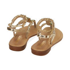 Sandali infradito oro stampa vipera, Primadonna, 214916851EVOROG037, 003 preview