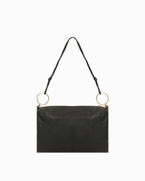 SACS SAC A MAIN PEAU NERO, BLACK
