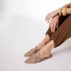 Sabot taupe con design raffinato, Primadonna, 274971502ERTAUP035, 002a