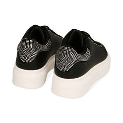 Sneakers nere, suola 4,5 cm , Primadonna, 202621193EPNERO035, 003 preview