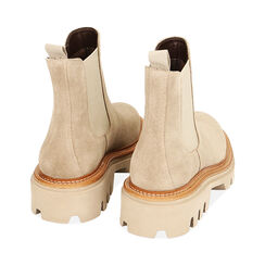 Stivaletti Chelsea taupe in camoscio, Primadonna, 22S211318CMTAUP041, 003 preview