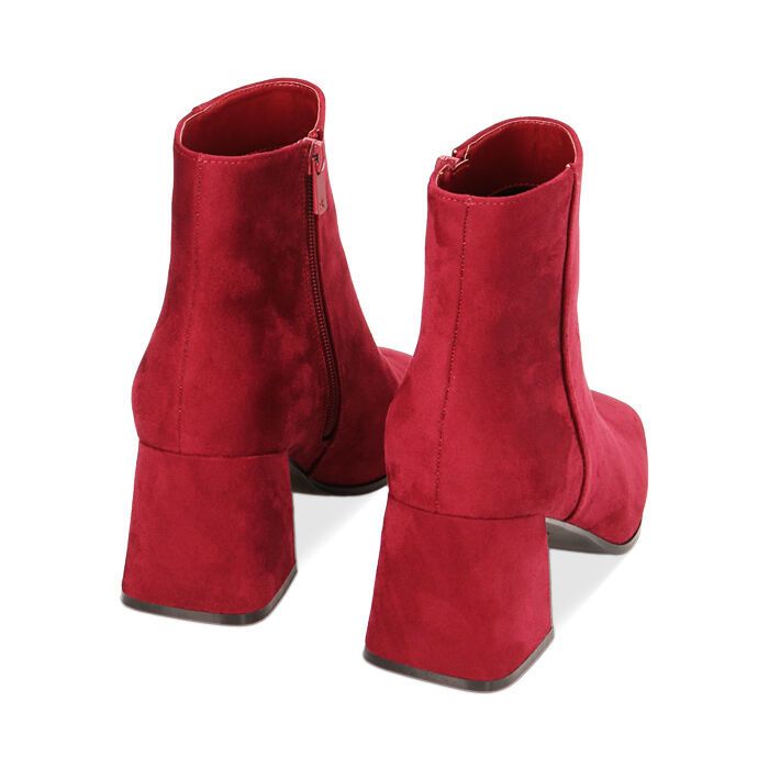 Stivaletti rosso bordeaux top