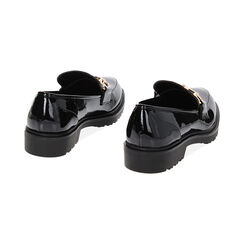 WOMEN SHOES MOCASSINS SYNTHETIC PATENT N, Primadonna, 234902001VENERO035, 003 preview