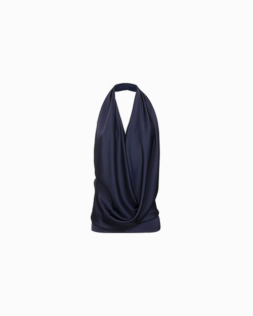 Top blu con dettagli raffinati, BLUE