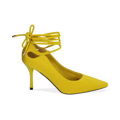 Décolleté de lycra amarillo, tacón de 8,5 cm, Primadonna, 182162815LYGIAL036, 001 preview
