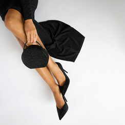 D&eacute;collet&eacute; in microfibra nera con tacco 10 cm, Primadonna, 262130611MPNENE036, 006 preview