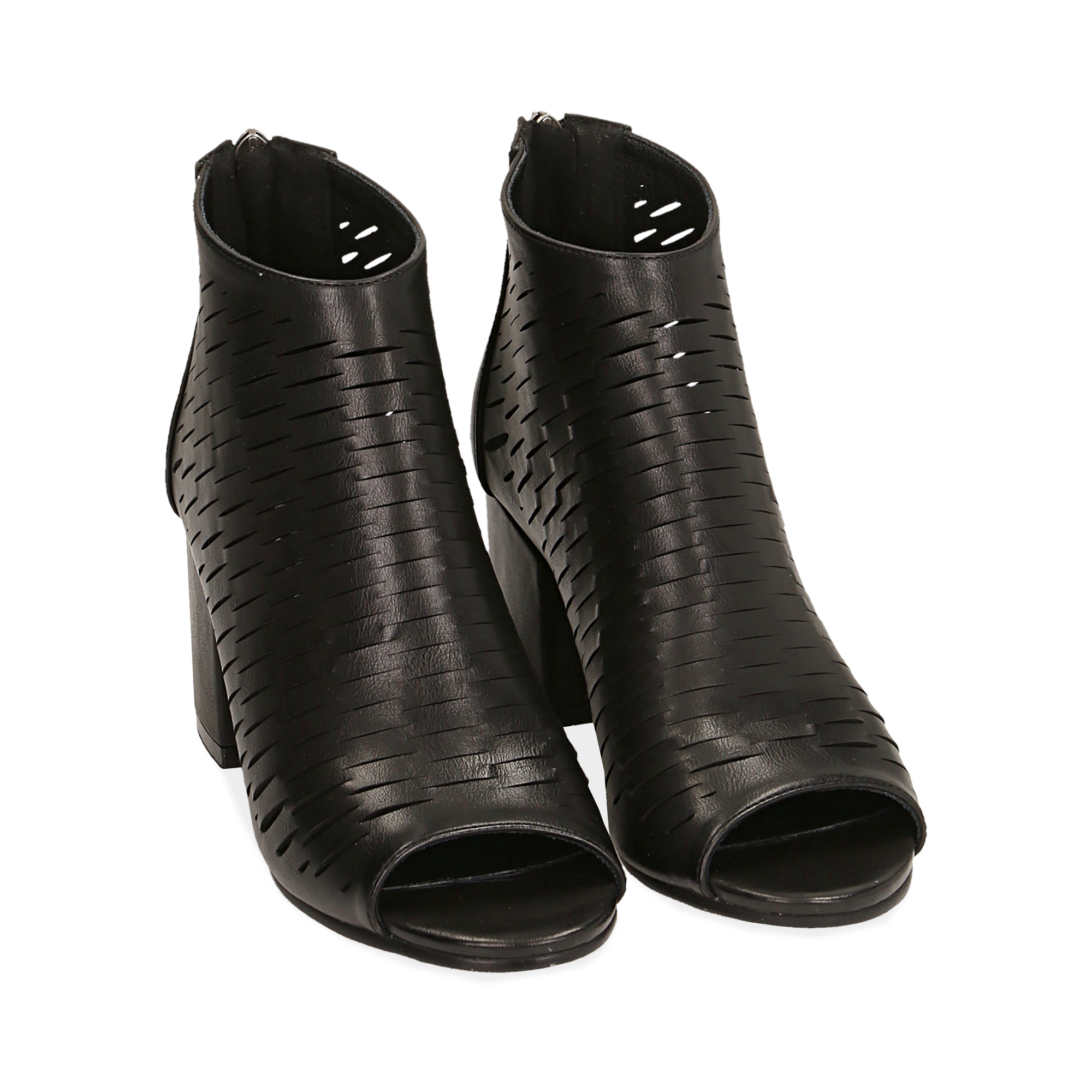 Bottines bout ouvert clearance