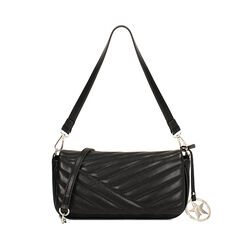 Mini bag nera con impunture, Promozioni, 245126007EPNEROUNI, 001 preview