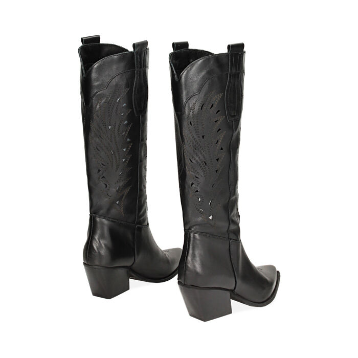 Botas de cuero negras mujer Primadonna Collection