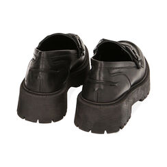 WOMEN SHOES MOCASSINS LEATHER NERO, Primadonna, 21L615003PENERO035, 003 preview