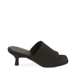 Mules Open Toe negras en lycra, Primadonna, 232711517LYNERO038, 001a
