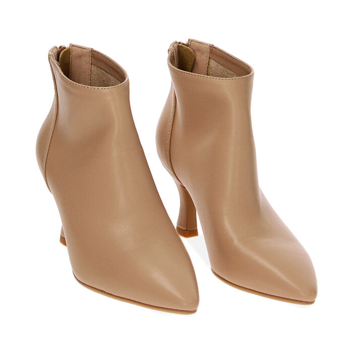 Tronchetti donna beige tacco 7 cm Primadonna Collection