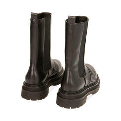 Chelsea boots noires, talon 5 cm , SEMAINE SPÉCIALE, 180611218EPNERO037, 004 preview
