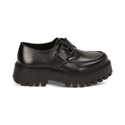 Monk shoes nere, suola 5 cm, Primadonna, 227528951ABNERO038, 001 preview