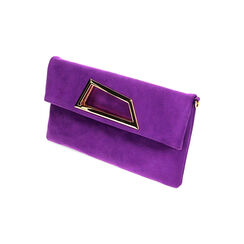 Pochette viola in microfibra, Primadonna, 225135993MFVIOLUNI, 002 preview