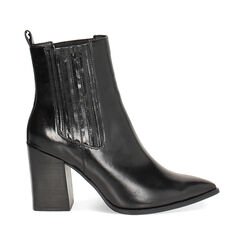 Tronchetti neri lucidi con tacco 8,5 cm, Primadonna, 262722404EUNERO035, 001 preview