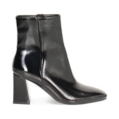 Botines negros en charol con tacón de 7,5 cm, Primadonna, 264943781NPNERO035, 001 preview