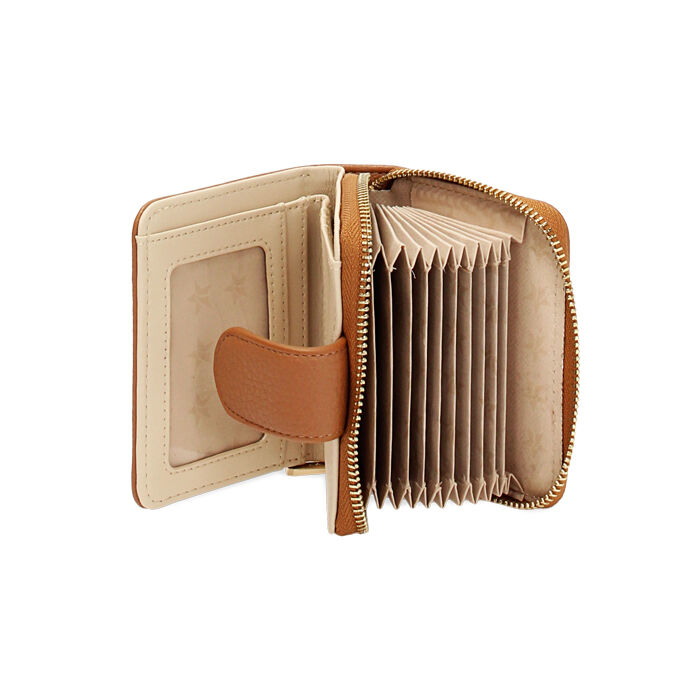 Portafoglio donna cognac piccolo