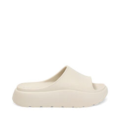 Sandalias de playa para mujer crema en PVC, Primadonna, 254740613PVPANN036, 001a