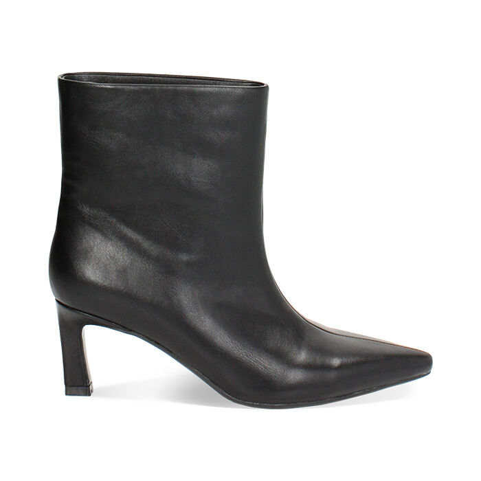 Tronchetto nero, tacco 6,5 cm, Primadonna, 242734203EPNERO035