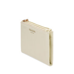 Cartera de mujer color crema con cremallera, Primadonna, 255101005EPPANNUNI, 002a