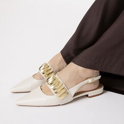 Bailarinas crema destalonadas elegantes, Primadonna, 274906032EPPANN035, 002 preview