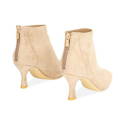 Tronchetti donna taupe in microfibra, tacco 7 cm, Primadonna, 253037036MFTAUP037, 004 preview
