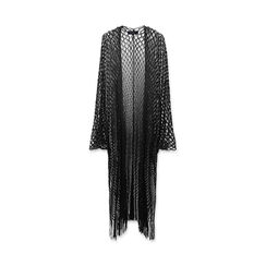 Poncho donna nero in tessuto, Primadonna, 25B450105TSNEROUNI, 001a