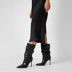 Bottines noires à talons de 10 cm pour femme, Primadonna, 262104527EPNERO035, 002a