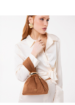 Mini sac cognac au style sophistiqué