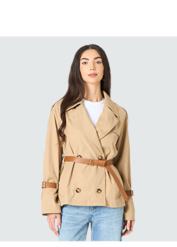 Impermeable de mujer beige