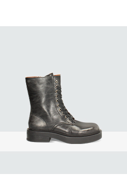 Bottines à lacets noires